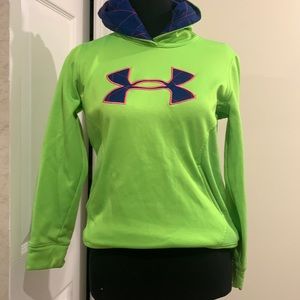 Neon green under armpit youth sweatshirt